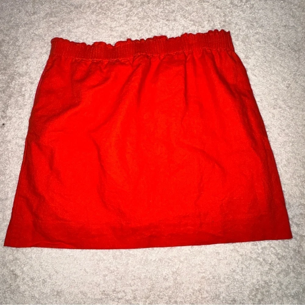 J. Crew Bold Red Mini Skirt